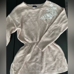 RW&Co blush pink tunic sweater